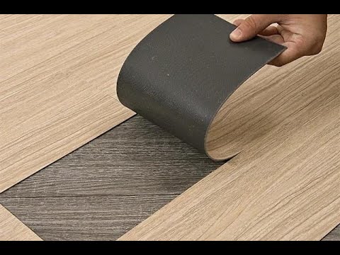Wood Grain Floor Sticker Modern PVC Wall  Waterproof Adhesive Room Floors For Home Renovate Decor