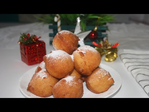 Oliebollen recept | Dutch traditional donuts| Doughnuts