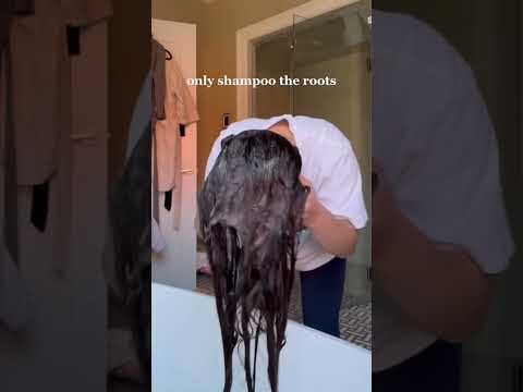 How I get that shiny and silky looking hair ✨#hairroutine