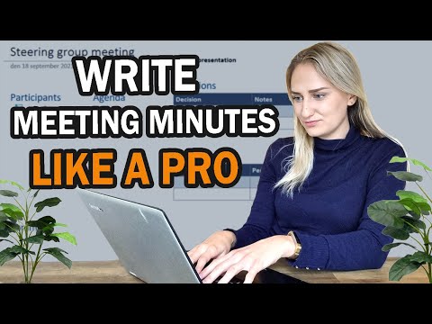 How to write meeting minutes LIKE A PRO [With meeting minutes example!]