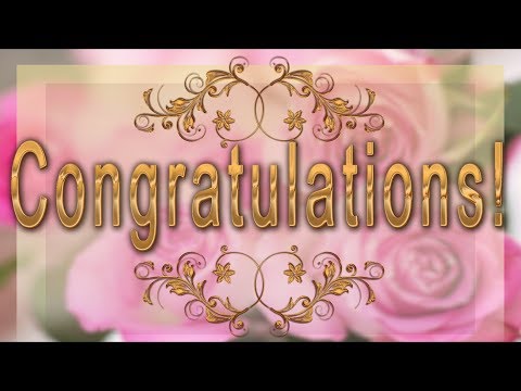 💐Congratulations! Best wishes to you!💐Best Animated Greeting Card 4K