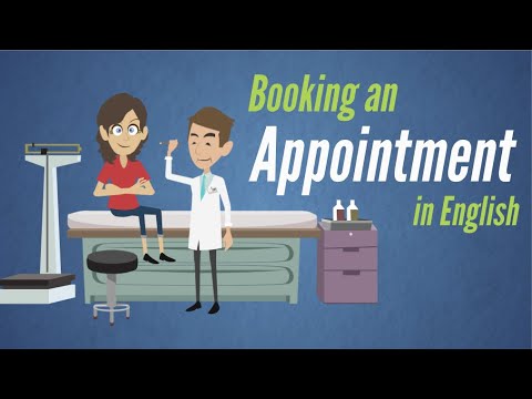 Making an Appointment - Speaking English Conversation (with exercise)