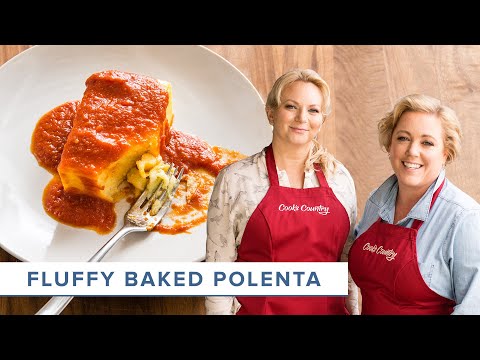 How to Make Fluffy Baked Polenta with Red Sauce